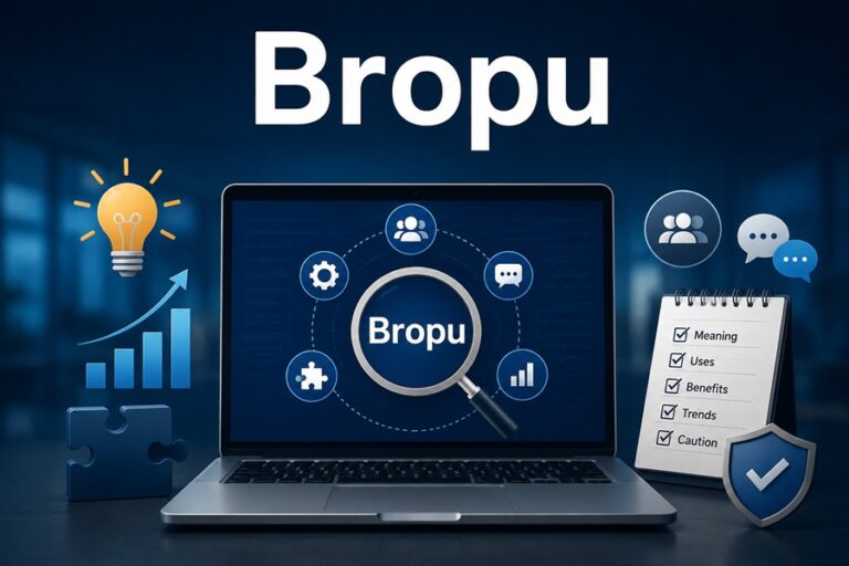 Bropu meaning and uses explained in a professional digital illustration