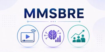 MMSBRE technology concept with streaming, AI prediction, and business growth icons